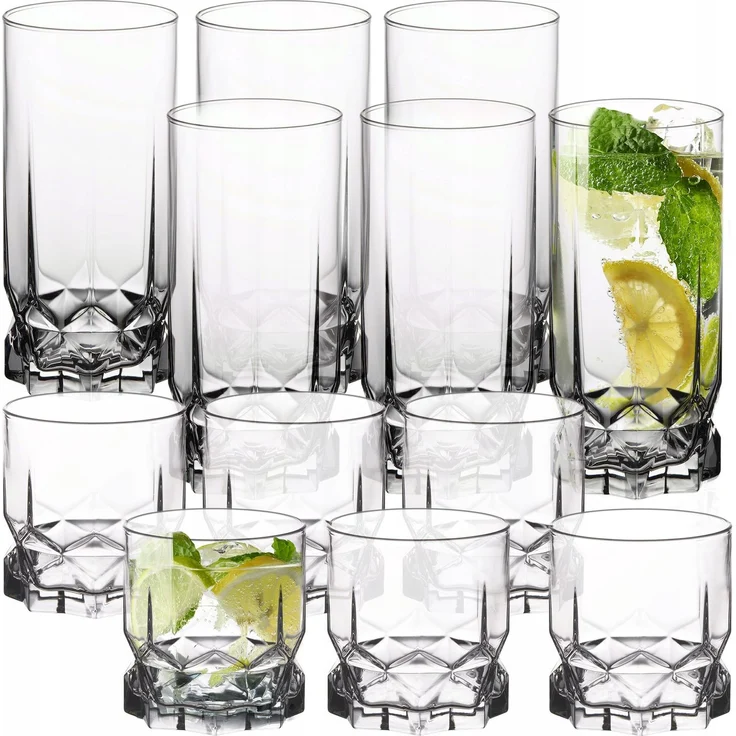 KADAX 12x Gläser 325ml für Getränke Getränke Wasserglas Glasset – Bild 1