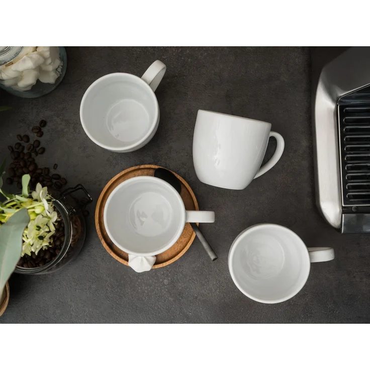Bistrot Weiss, Kaffeebecher Set 4-tlg (mo) – Bild 5