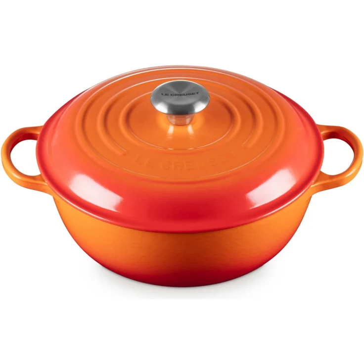 Le Creuset Stew Pot Rund Signature, ofenrot, Ø 26 cm – Bild 2