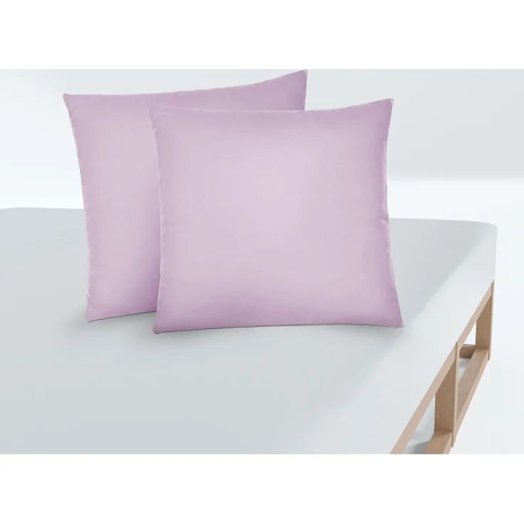 biberna Feinjersey-Kissenbezug, 2-teilig, viola, 40x40 cm – Bild 3