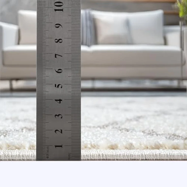 Sanat Teppich Boho 8202, rund, Höhe: 10 mm, Kurzflor, robust, Boho, Scandic, für Fussbodenheizung geeignet – Bild 6