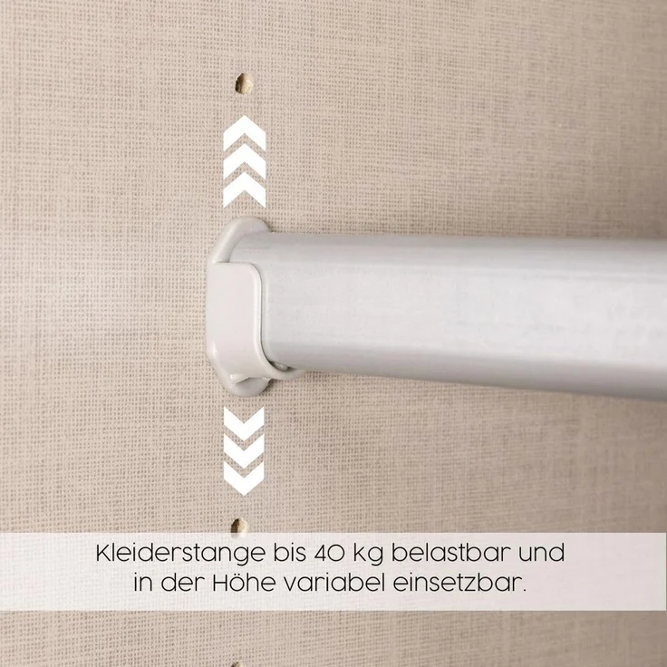 rauch Drehtürenschrank Kleiderschrank Schrank Garderobe Wäscheschrank BARI mit Spiegel mit Schubasten mittig, moderner Griff in Graumetallic MADE IN GERMANY – Bild 11
