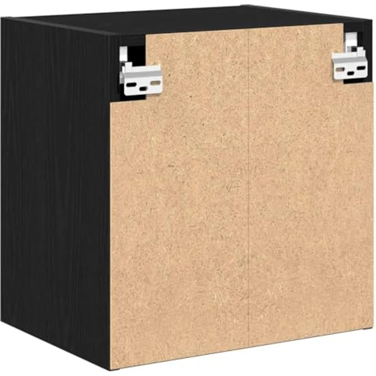 vidaXL Garagen-Wandschränke 2 Stk. Schwarz Holzwerkstoff 860628 – Bild 9