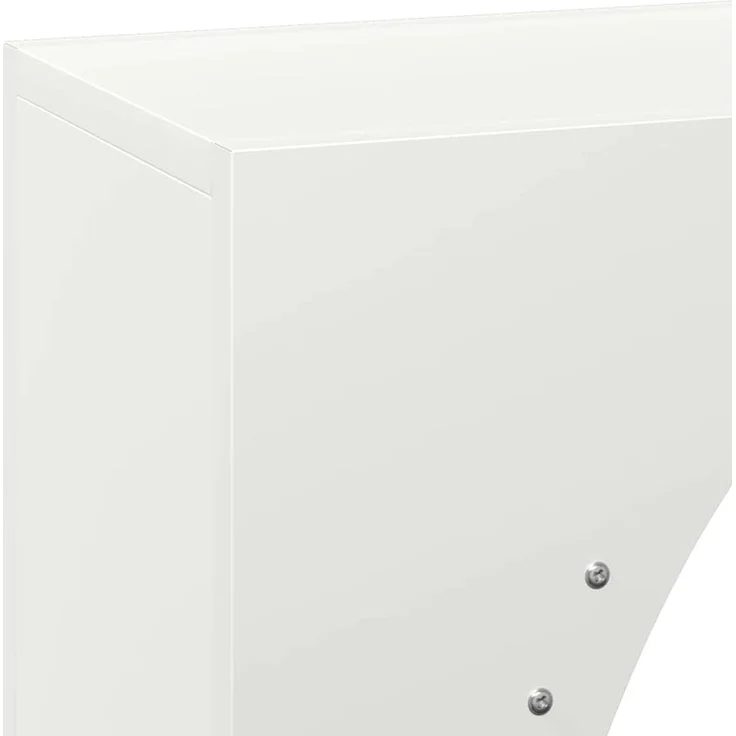 vidaXL Brennholzregal Weiß 50x23x100 cm Kaltgewalzter Stahl 864182 – Bild 7