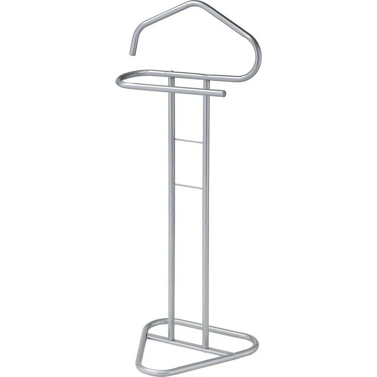 IDIMEX Herrendiener CAMILO, Stummer Diener Kleiderablage mit Hosenbügel aus Metall hellgrau – Bild 4
