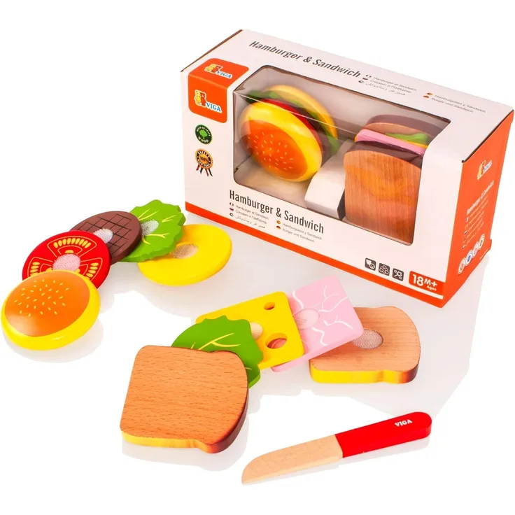 Viga Viga Hamburger and Sandwich Chopping Set