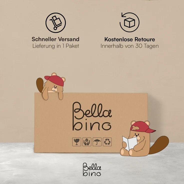 Bellabino 'Nile' Spielsofa, 4-tlg, Cord, beige, faltbare Kindercouch, abnehmbarer & waschbarer Bezug, Kindersofa aus Schaumstoff, Oeko-Tex zertifiziert – Bild 10