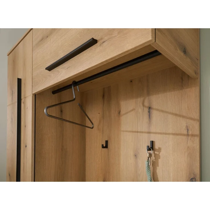 Kompaktgarderobe Design-D in Evoke Eiche 111 x 200 cm – Bild 3
