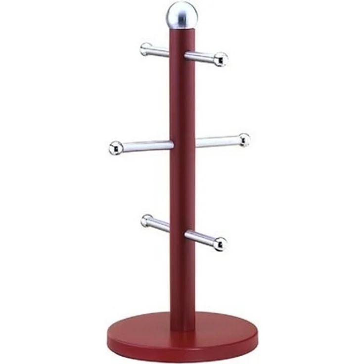 Stilvoller Tassenbaum: Organisieren Sie Ihre Tassen mit Eleganz und Bequemlichkeit Rot – Bild 1