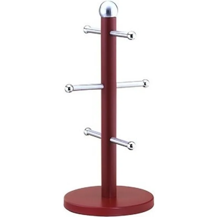 Stilvoller Tassenbaum: Organisieren Sie Ihre Tassen mit Eleganz und Bequemlichkeit Rot