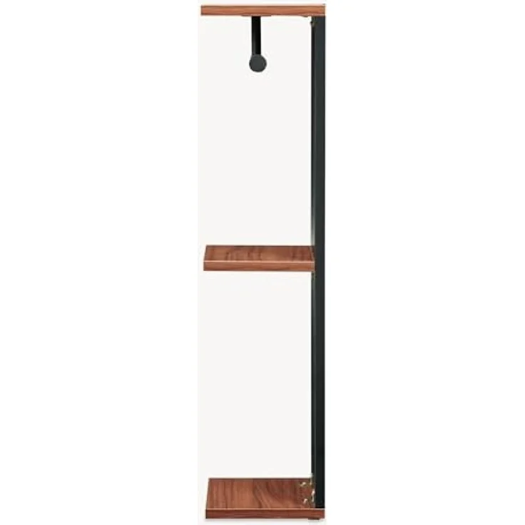 Toilettenpapierhalter Trond 76x18x18 cm Schwarz/Walnussoptik [en. casa] – Bild 7