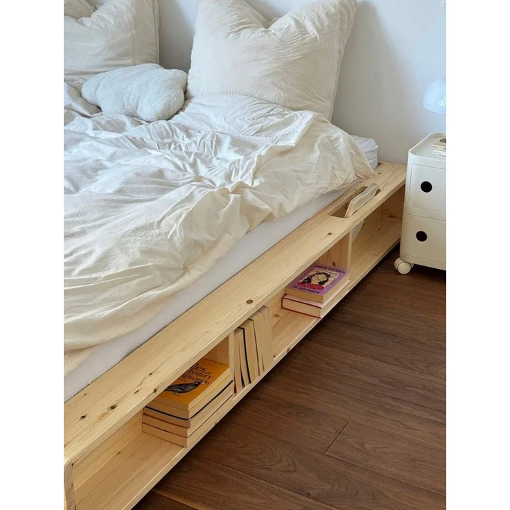 Karup Design Stauraumbett Ziggy Bed, Stauraumbett, FSC®-zertifiziertes Massivholz made in Europe (Erhältlich für Matratzen Breite 90, 120, 140, 160 oder 180 cm), mit 3 Ablagen, inklusive Lattenrost, ohne Matratze, mehrere Farben – Bild 4