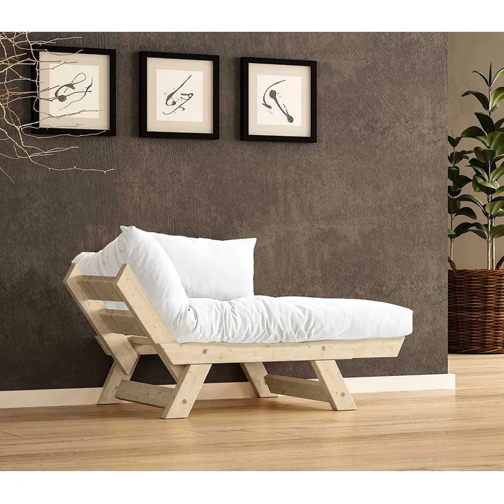 Skye Decor 'CPT8141-140' Garten-Sessel, Natur / Weiß, 108-140 x 75 cm – Bild 2