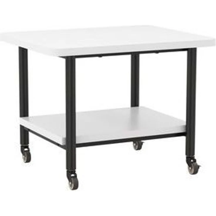 COSTWAY Druckertisch, mit 2 Ebenen & 4 Rollen, bis 35 kg, 49x40x38cm – Bild 6