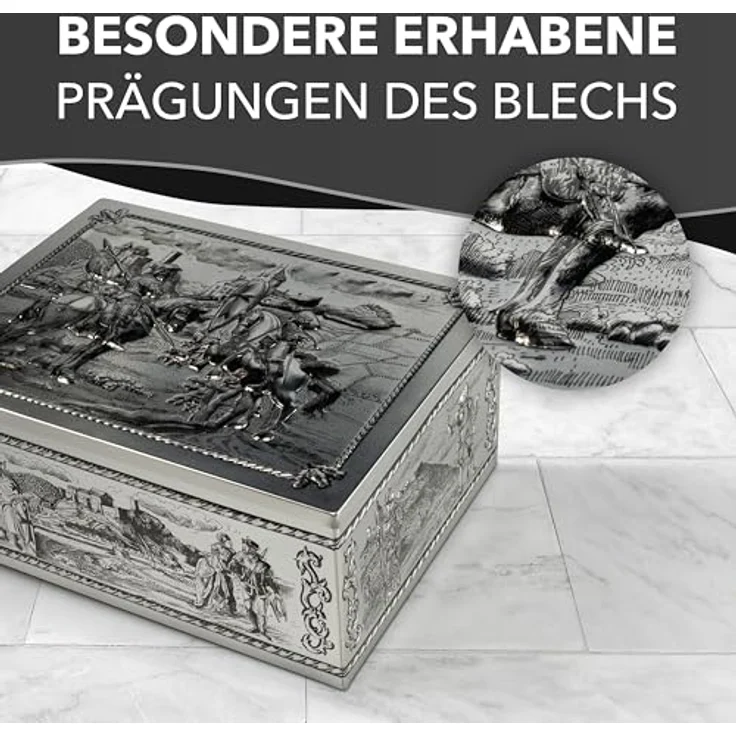 MediMuc Keksdose große Kreuzritter Truhe, Kreuzritter Truhe – Bild 4