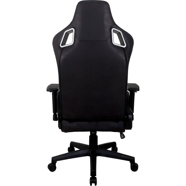 Venda 'DANJO' Gamer Stuhl, Mikrofaser schwarz, 73 x 130 x 60 cm, höhenverstellbar mit Tilt-Funktion – Bild 2