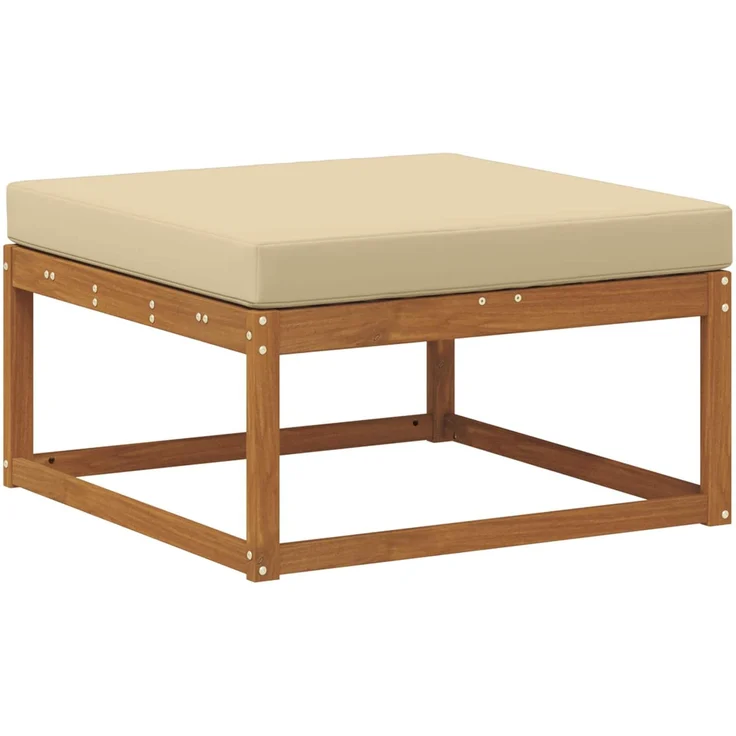 vidaXL Outdoor-Sofagarnitur 6 stk. 6-Sitzer Natur und Beige 3382786 – Bild 4