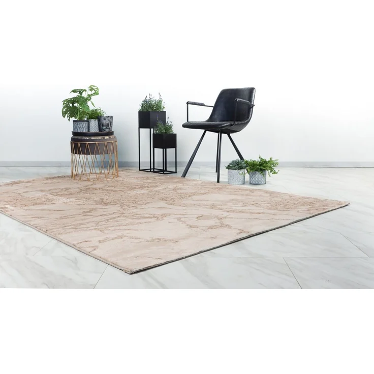 Kayoom Teppich Mineral 425, rechteckig, Höhe: 12 mm, Kurzflor, Hoch Tief Struktur, Wohnzimmer – Bild 2
