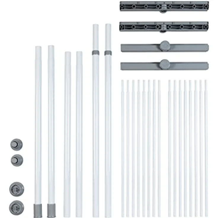WENKO Teleskopregal Modell Herkules Twin, Set, 2 Trägerstangen, 2 verstellbare Ablagen, ideal für Bad & Abstellkammer – Bild 15