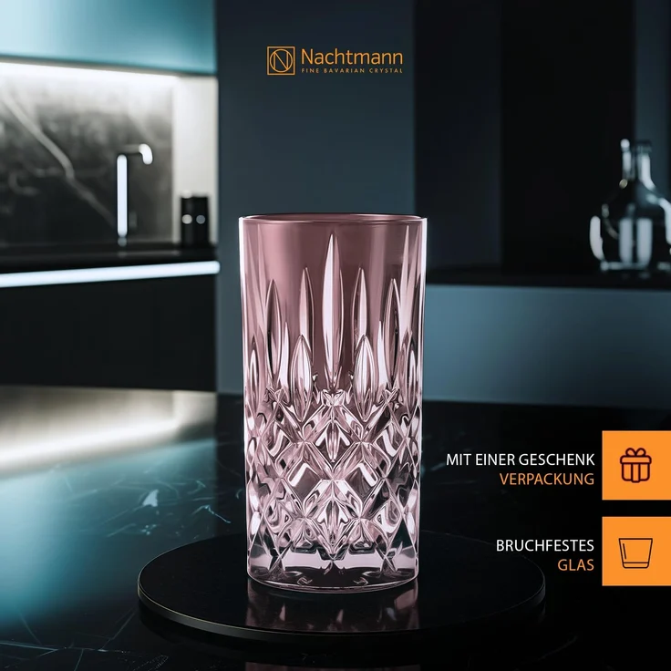 NACHTMANN 105711 NOBLESSE Longdrinkglas ROSÉ 2er Set – Bild 3