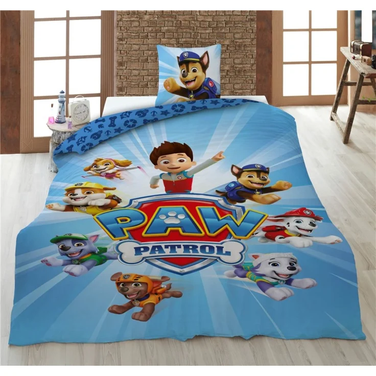 Paw Patrol Bettwäsche 140x200 cm + Kissenbezug 65x65 cm Baumwolle – Bild 3