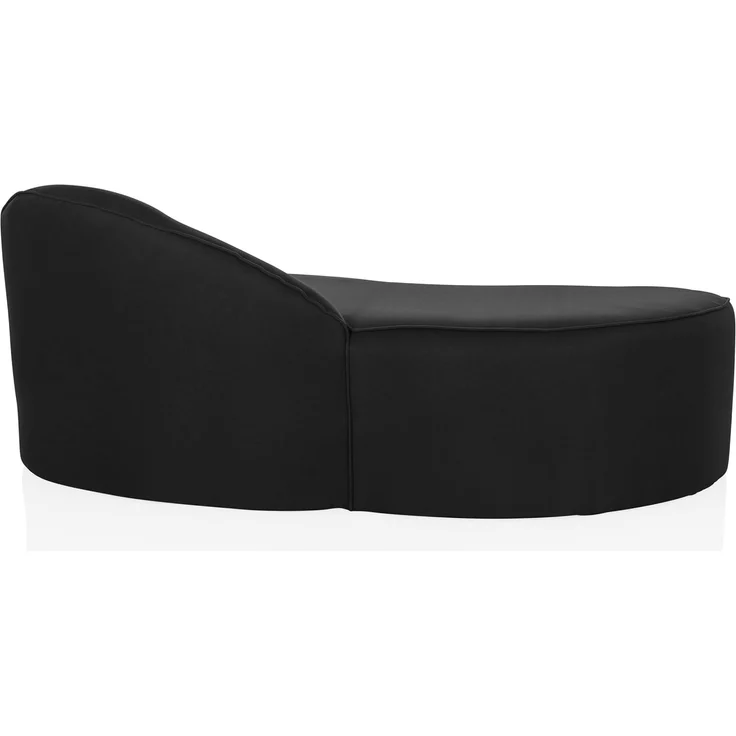 hjh OFFICE Modernes Loungesofa Baracoa Chaiselongue rechtsseitig, Couch Relaxliege gepolstert, Stoffbezug Schwarz – Bild 7