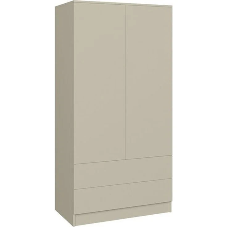 Beautysofa Kleiderschrank Zweitüriger mit Drehtürenschrank LOOK (Breite: 90 cm, Modernes TIP-ON Öffnungssystem (griffloses Öffnen möglich) Erhältlich mit oder ohne Schubladen – Bild 4