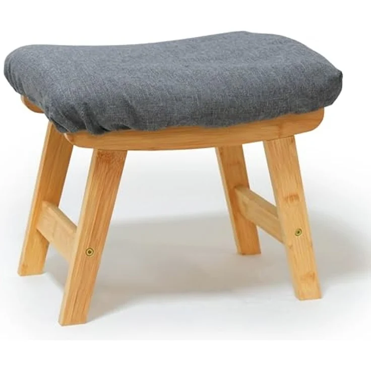 Fußhocker Bambus & Stoff 10053002 – Bild 1
