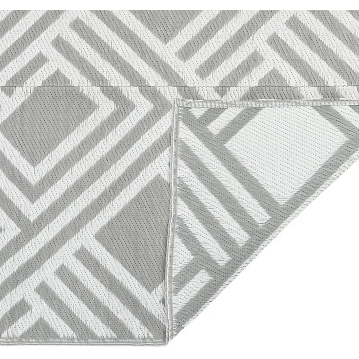 vidaXL Outdoor-Teppich ARAKIL Grau 120x180 cm PP 368562 – Bild 4