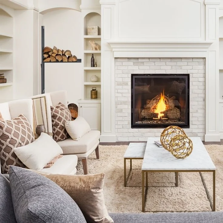 Kaminholzregal mit 2 Ablagen – Bild 5