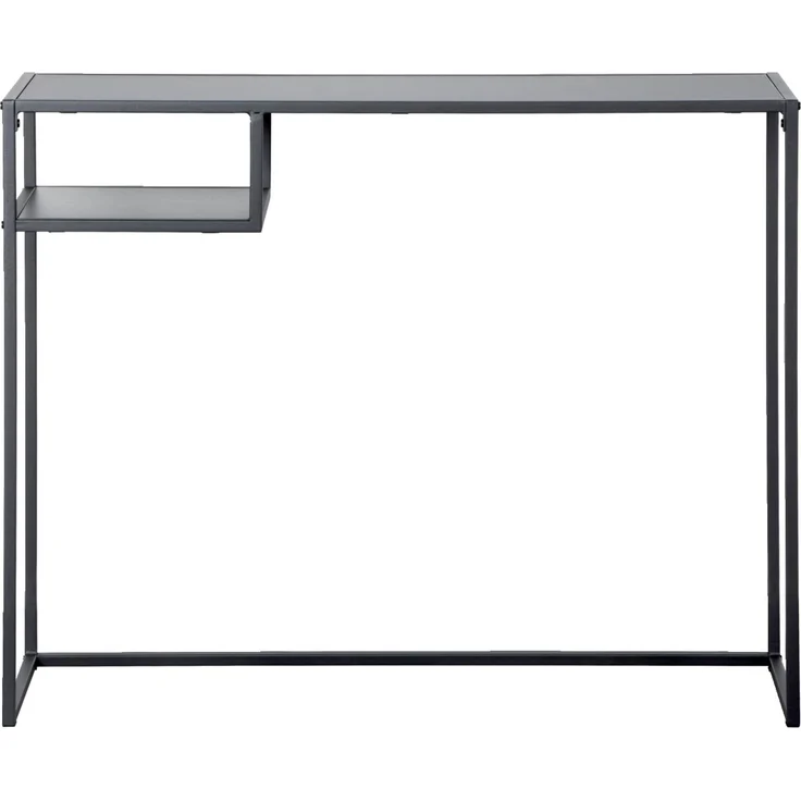 Carryhome 'MARLON' Schreibtisch Konsolentisch, MDF Metall schwarz, 99 x 79 x 32 cm, inklusive Ablagefach – Bild 2