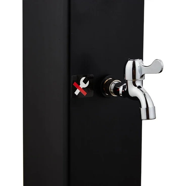 HOME DELUXE Solardusche OLYMP - Schwarz Matt – Bild 9