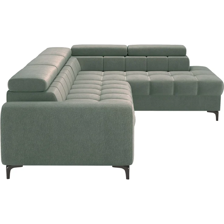Selsey 'Arellio' Ecksofa rechts mit Schlaffunktion, L-Form, mit Bettkasten, Chenille Salbeigrün, 268 cm – Bild 7
