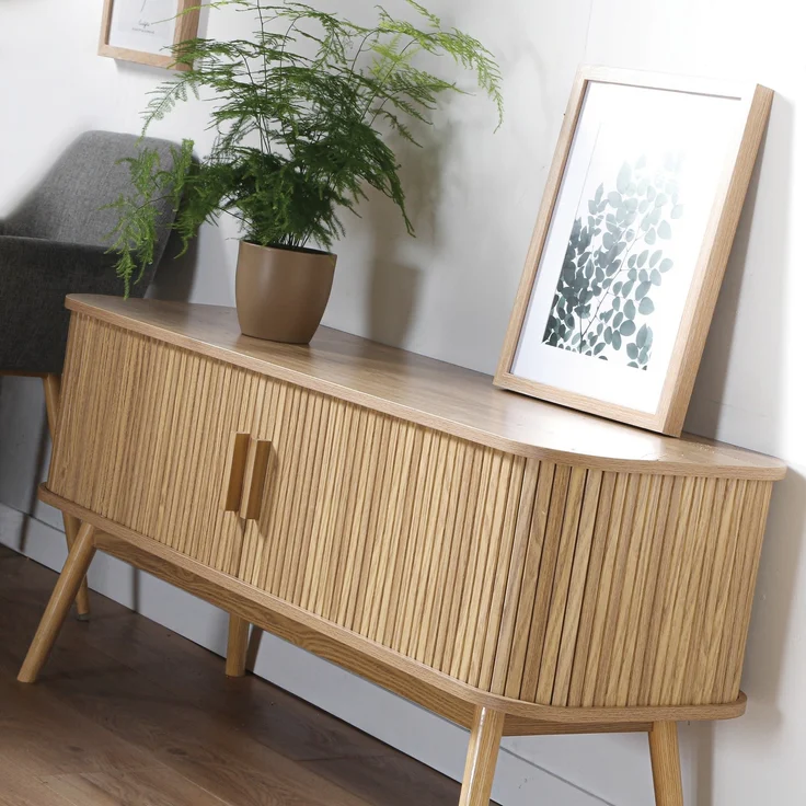 Casâme TV-Möbel 2 Schiebetüren L119 cm - ERNEST - Helles Holz – Bild 10