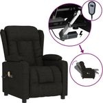 vidaXL Massagesessel Elektrisch Schwarz Stoff [3098791]