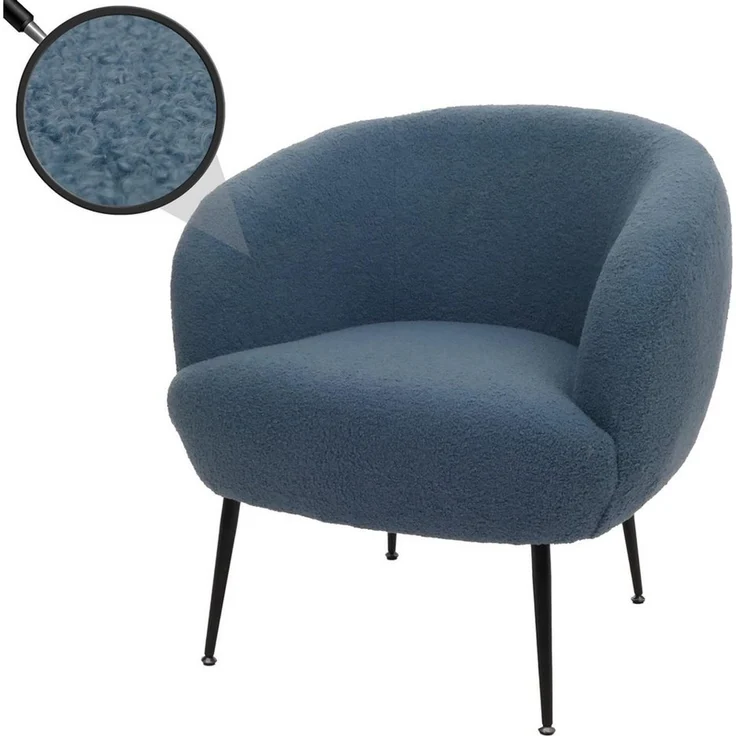 MCW Loungesessel Lounge-Sessel MCW-O37, Moderner Bouclé-Stoffbezug in hoher Qualität (330 g/m) – Bild 2