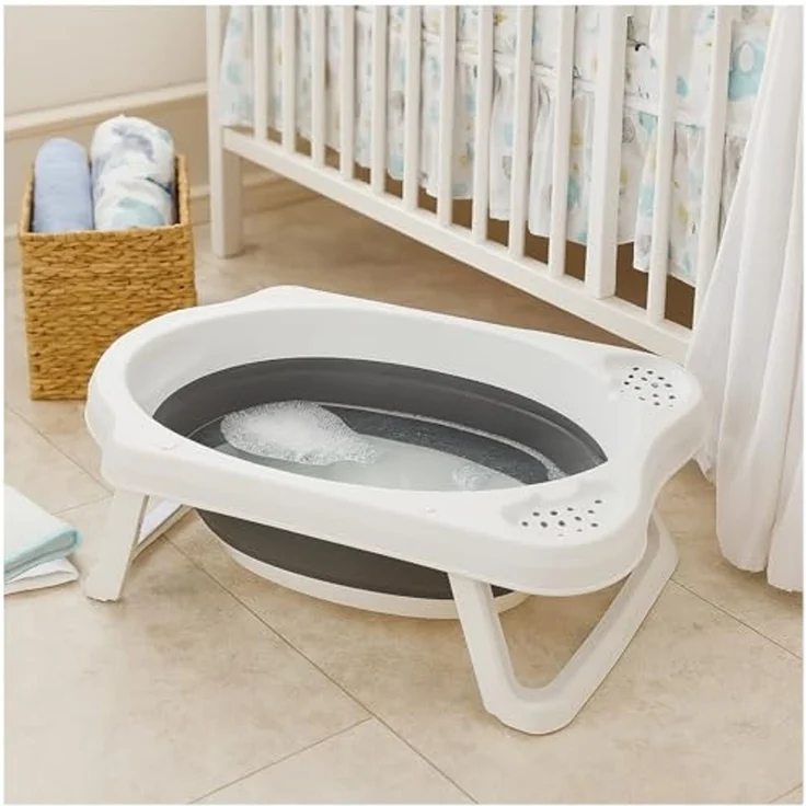 HTI-Living modernes Design Babybadewanne Kunststoff faltbar – Bild 1