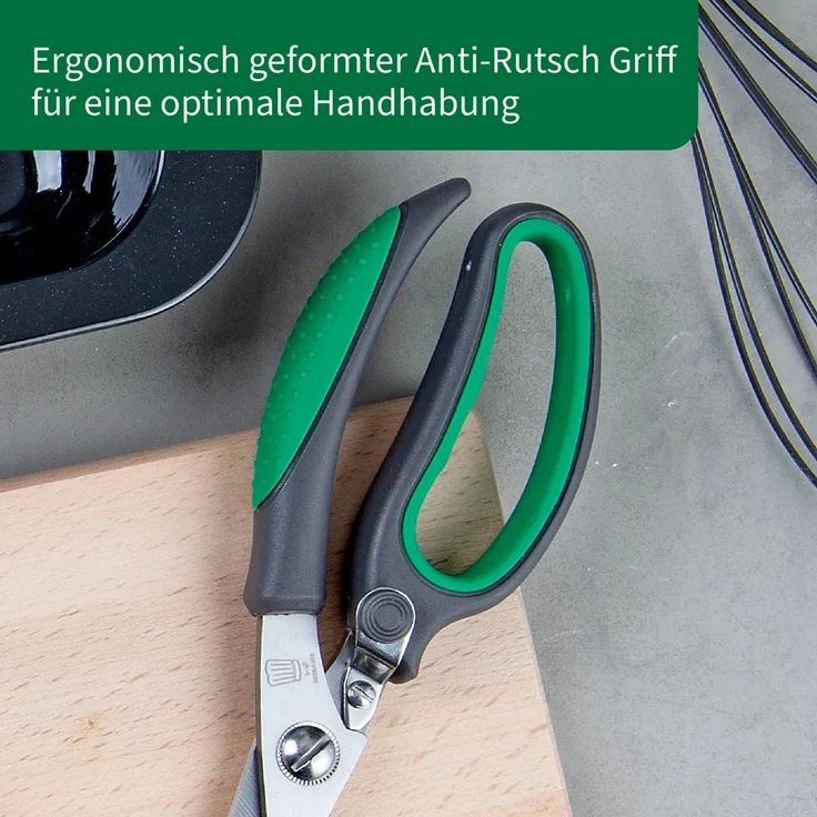 Chefkoch trifft Fackelmann Geflügelschere Geflügelschere aus Edelstahl – 235x75x25mm – Anti-Rutsch Griff – Bild 4