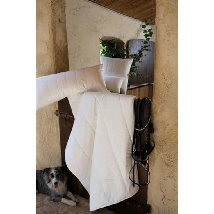 Sommerbett CENTA-STAR ORGANIC COTTON BL 135x200 cm weiß Bettdecke – Bild 2