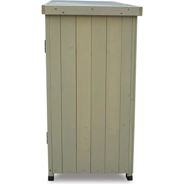 HABAU Gartenschrank "Laura" aus Holz, mit Arbeitsplatte, Grau, 80 x 45 x 92 cm – Bild 5