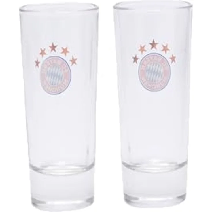 FC Bayern München Gläser-Set Schnapsglas 2er-Set I Durchsichtig, Glas – Bild 2