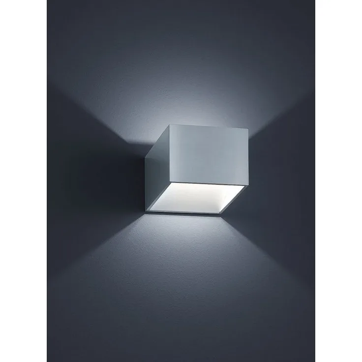 Helestra MIKO Wandleuchte aluminium poliert - mattweiß 18/1425.25