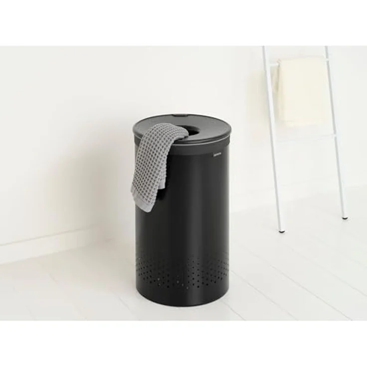 Brabantia Wäschebox Matt Black, 60 L, mit herausnehmbarem Wäschesack – Bild 7