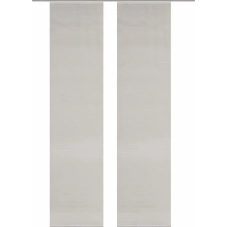 HOME WOHNIDEEN Schiebegardine 55401 Schiebegardine ROM halbtransparent Bambusoptik, 2x 260x60, taupe (2 St), Paneelwagen, transparent, 100% Polyester