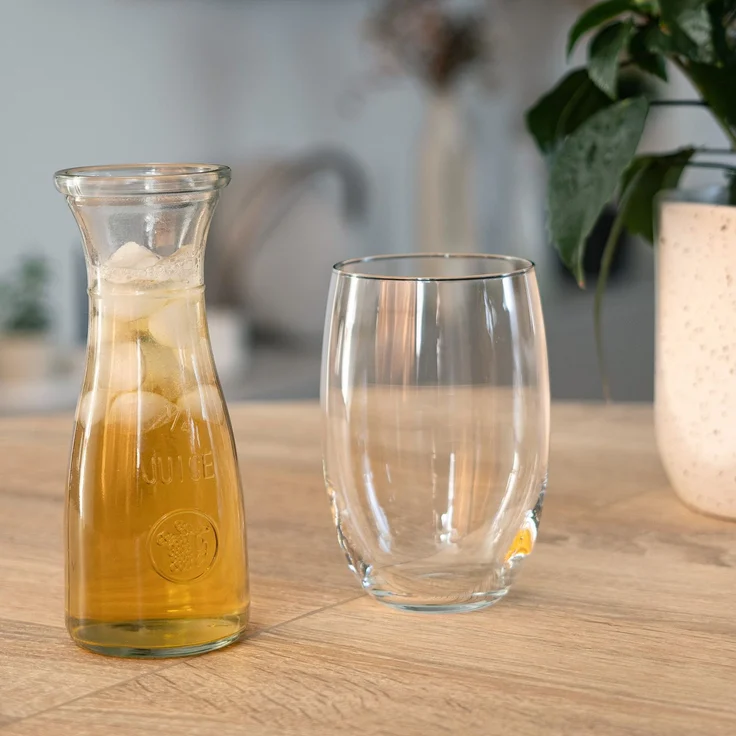 KADAX Glas-Wasserkaraffe, Glaskrug, 250 ml, Saft, Wein, Limonade, Getränke – Bild 5