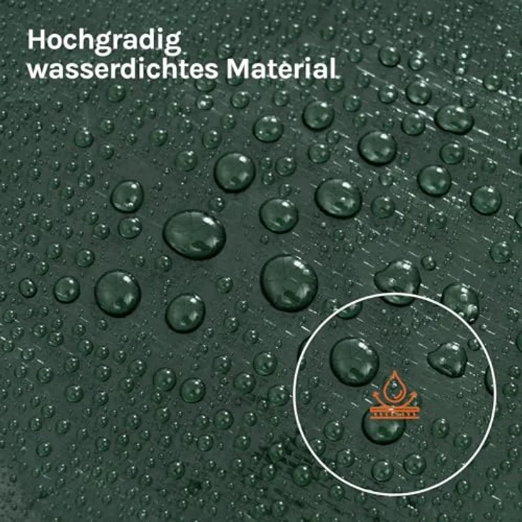 WOLTU Schutzhülle Gartenliege Sonnenliege, 218 x 77 x 55 cm, Abdeckung für Gartenmöbel, Abdeckhaube aus PE, Plane UV-Beständig wasserabweisend Winterfest reißfest, Grün – Bild 8