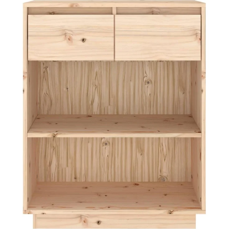 Beistellschrank, Büroschrank, Sideboard 60 x 34 x 75 cm Massivholz Kiefer – Bild 5
