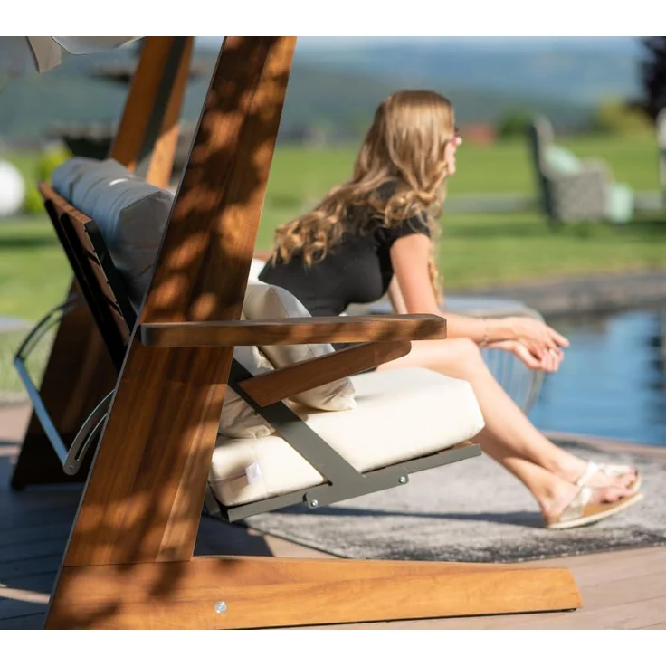 Westmann Irokoholz Hollywoodschaukel Luna 2600 | – Bild 9