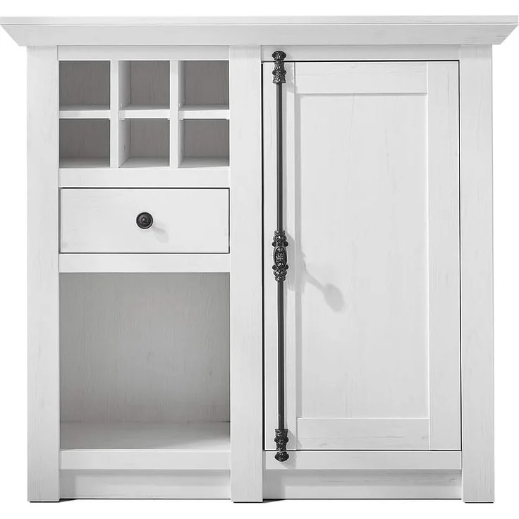 Lomadox Wohnwand WINGST-61, (3-St), Wohnzimmer im Landhaus-Stil Pinie weiß Nb. inkl. LED 340x207x45cm – Bild 9