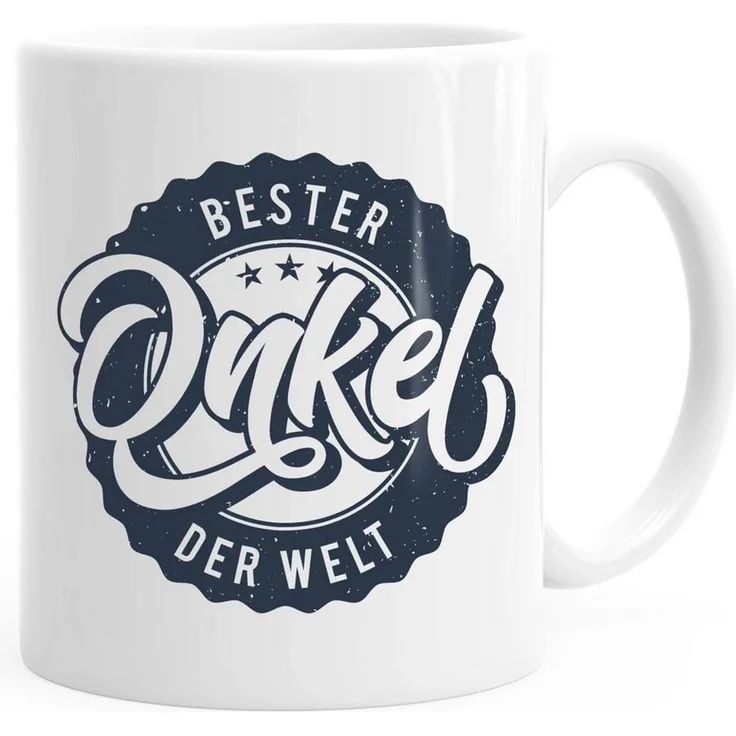 MoonWorks Tasse Kaffeetasse Bester Onkel der Welt Geschenk Geschenktasse MoonWorks®, Keramik – Bild 1